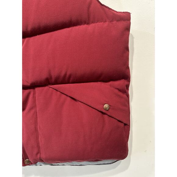 Vintage Johnnie-O Enfield Button Red Goose Down Puffer Vest Made In USA XL - Picture 3 of 8